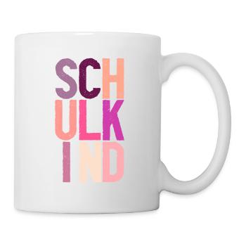 Schulkind Mädchen 2 - Tasse - Weiß - Rechts