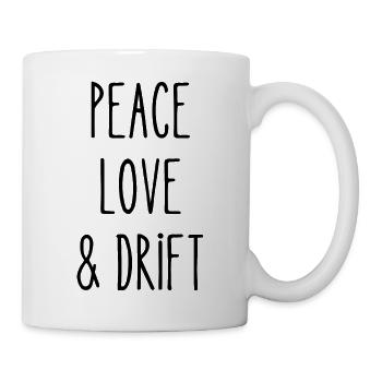 Frieden Liebe Drift - Tasse - Weiß - Rechts