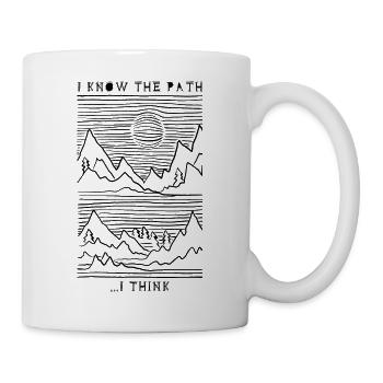 I know the path ... I Think. Hiking Design - Mug - white - Right