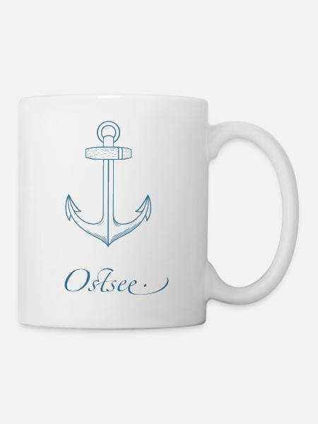 Ostsee Anker - Tasse - Weiß