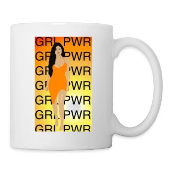 GRL PWR - Tasse - Weiß - Rechts