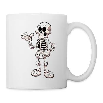 Squelette - Mug blanc - blanc - Droite