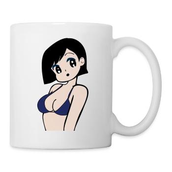 Süßes Manga Girl im Bikini! - Tasse - Weiß - Rechts
