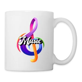 Music clef Baby clothes Children's clothing - Mug - white - Right