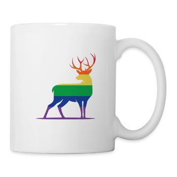 LGBTQ Nonbinary Colorful Rainbow Flag LGBTQ+ Pride - Mug - white - Right