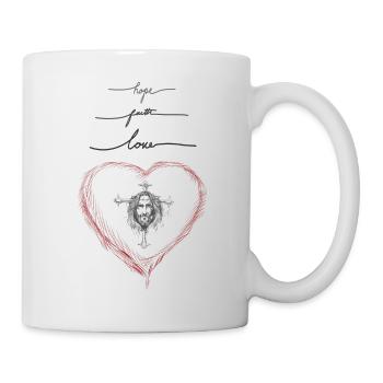 Jesus in love - Tasse - Weiß - Rechts