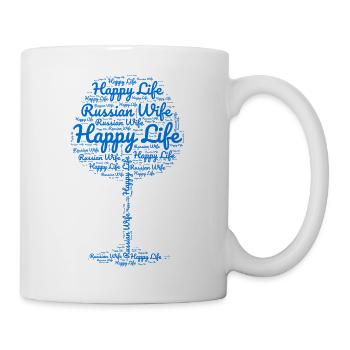 Russian Wife Happy Life Russian Women Russia - Mug - white - Right