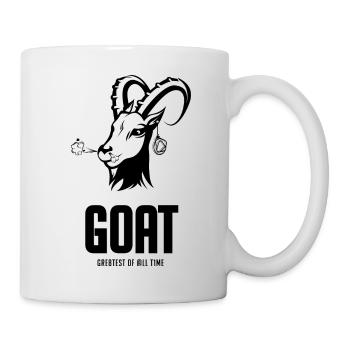 THE GOAT (Greatest of all Time) - black - Tasse - Weiß - Rechts