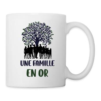 Une famille en or - Mug blanc - blanc - Droite