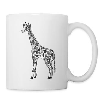 Giraffe - Tasse - Weiß - Rechts