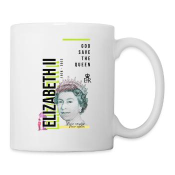 RIP Königin Elizabeth II., God Save the Queen, - Tasse - Weiß - Rechts