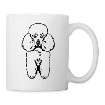 Nette Pudel Hund Skizze Hund Liebhaber Geschenk - Tasse - Weiß - Rechts