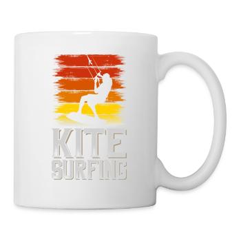 Kitesurfen Kitesurf Kitesurfer Kiten Kiteboarden - Tasse - Weiß - Rechts