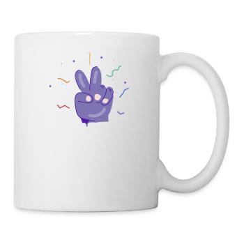 ich liebe den Frieden - Tasse - Weiß - Rechts