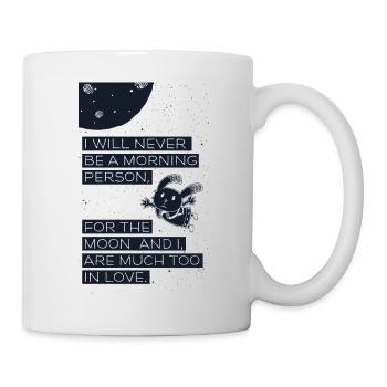 Jamais une personne du matin - Kein Frühaufsteher - Mug blanc - blanc - Droite