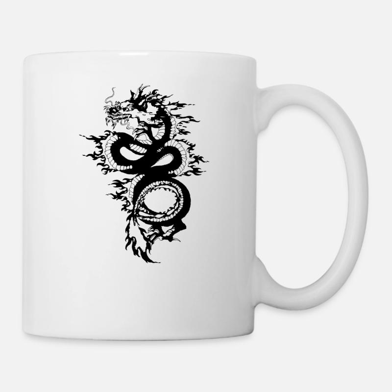 Chinesischer Drache - Tasse - Weiß