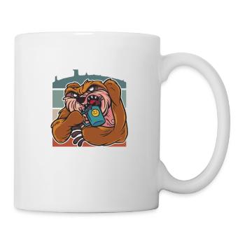 Kaffee Espresso Capuccino Büro lustiges Geschenk - Tasse - Weiß - Rechts