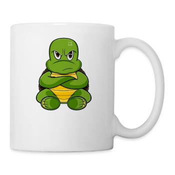 Nope Tortue paresseuse drôle - Mug blanc - blanc - Droite
