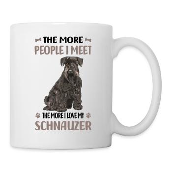 Schnauzer - Tasse - Weiß - Rechts