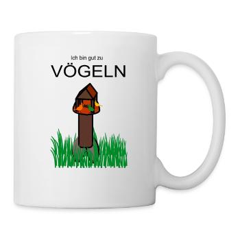 gut zu Vögeln - Tasse - Weiß - Rechts