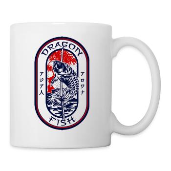 Arowana Japanese Dragon Fish Monster Fish Keeper - Mug - white - Right