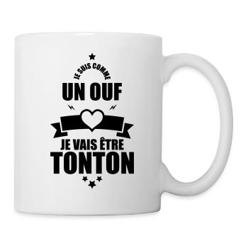 je suis comme un ouf je vais être tonton - Mug blanc - blanc - Droite