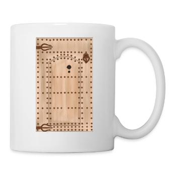 Vieille porte marocaine traditionnelle - Mug blanc - blanc - Droite