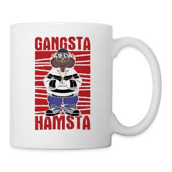 Nagetier Hamster - Tasse - Weiß - Rechts