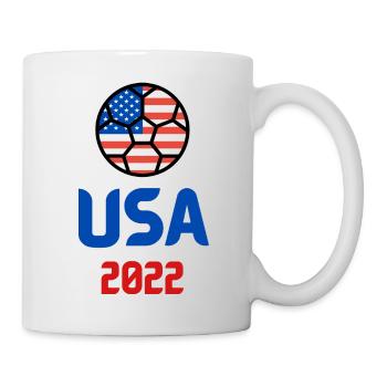 Qatar world cup USA national football 2022 - Mug - white - Right