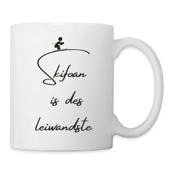 Skifoan is des Leiwandste - Tasse - Weiß - Rechts
