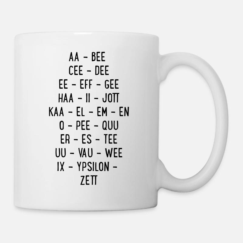 Abc - Mug blanc - blanc