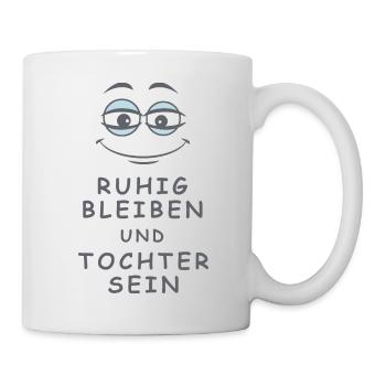 Tochter sein - Tasse - Weiß - Rechts