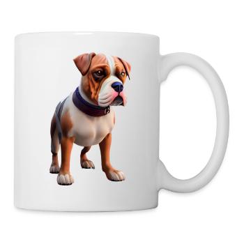 Deutscher Boxer Hund - Boxer Hund - Tasse - Weiß - Rechts