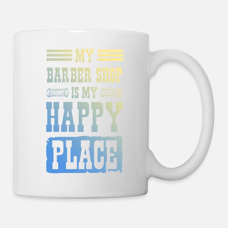 Barber shop - Tasse - Weiß
