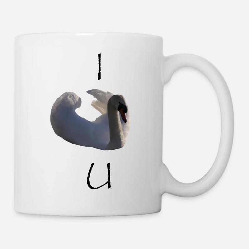 Je te cygne - Je t’aime - Mug blanc - blanc
