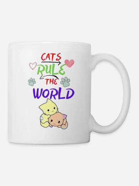 pretty darling cats - Mug - white