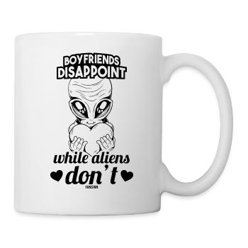 Fille Alien Heart Love Funny Dicton - Mug blanc - blanc - Droite