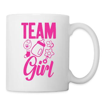 Team Girl Baby Sex Reveal - Mug blanc - blanc - Droite
