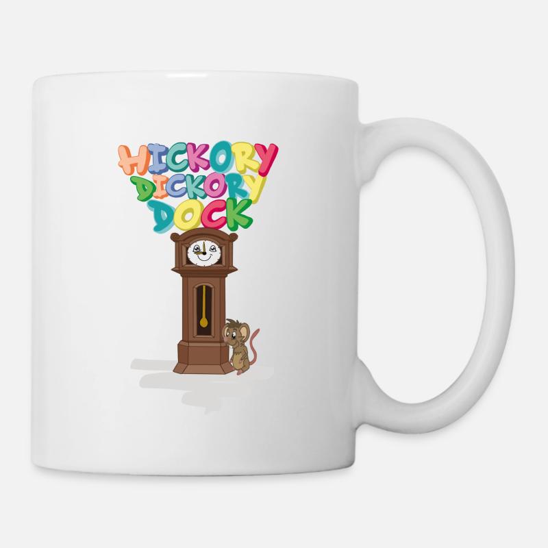 Hickory Dickory Dock - Tasse - Weiß