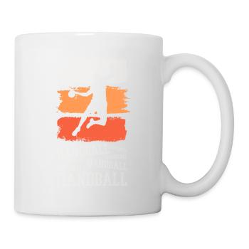 Handball Handball Player Handball Player Vintage Retro - Mug blanc - blanc - Droite