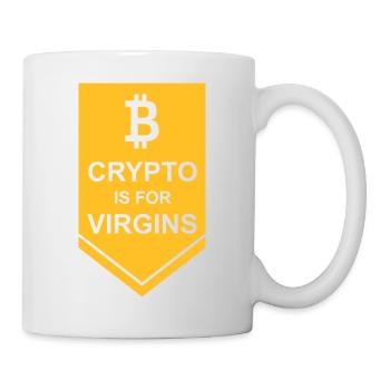crypto is for virgins - Mug - white - Right