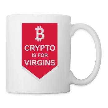 crypto is for virgins - Mug - white - Right