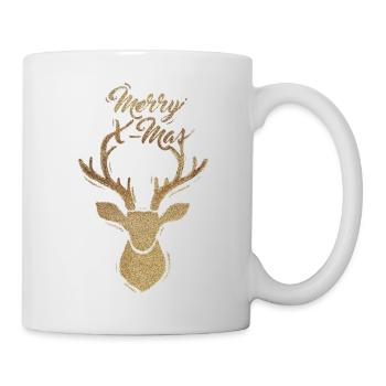 Merry X-Mas - Tasse - Weiß - Rechts