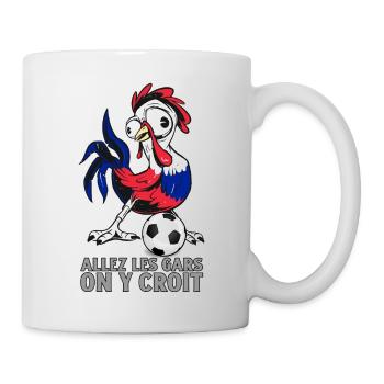Fußball Frankreich, wir glauben daran - Tasse - Weiß - Rechts