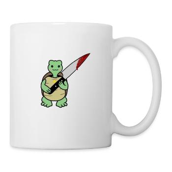 Killer Shildkröte- süß aber tödlich - Tasse - Weiß - Rechts