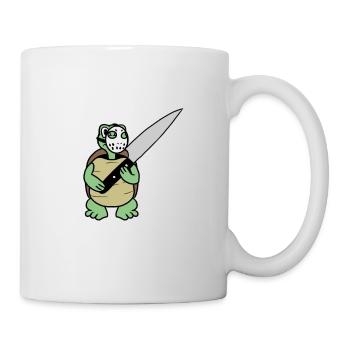 Killer Shildkröte- Jason Turtle - Tasse - Weiß - Rechts