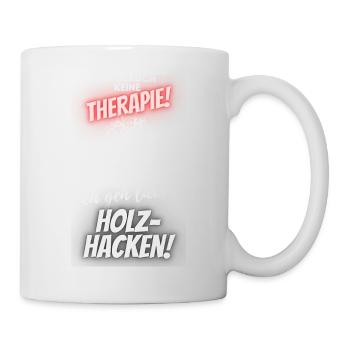 Holzfäller-Holz machen - Tasse - Weiß - Rechts