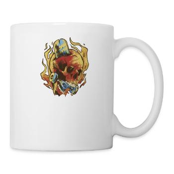 Je patine jusqu’à ce que je ne puisse plus - Mug blanc - blanc - Droite