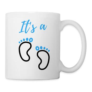 Baby Announcement Pregnancy - Boy - Surprise - Mug - white - Right