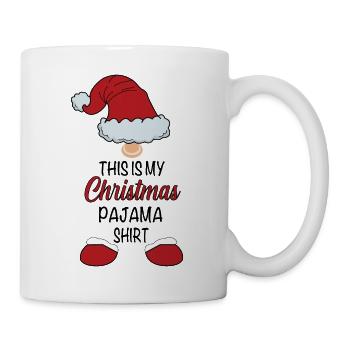Ceci est ma chemise de pyjama de Noël Joyeux Noël - Mug blanc - blanc - Droite